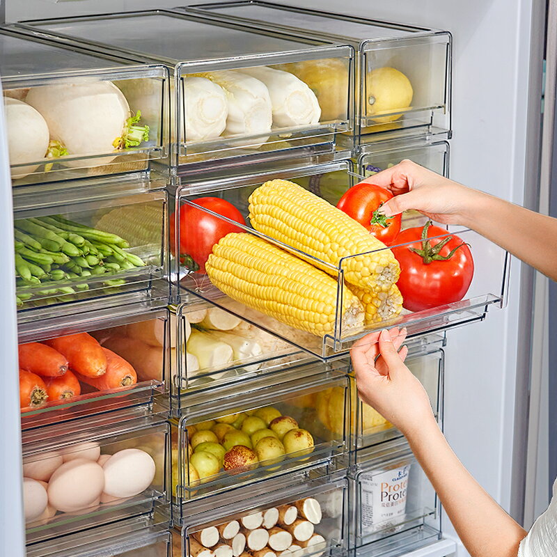 冰箱保鮮冷凍抽屜收納盒抽屜式廚房置物食品食物整理神器雞蛋盒