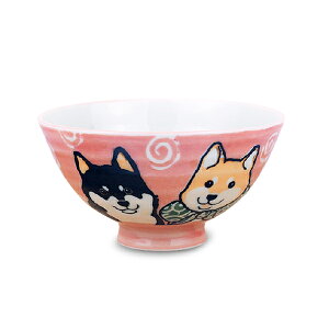 日本美濃燒 柴犬大平碗|毛料碗 (藍色/橘紅色) | 親子飯碗 | 輕食族適用 堯峰陶瓷