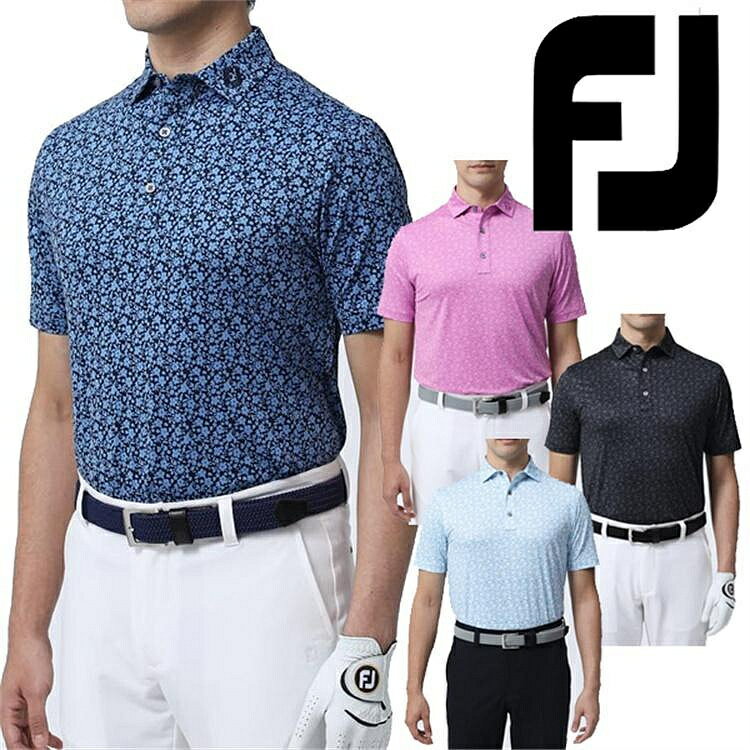 23年高爾夫服裝男士FJ新款男裝短袖POLO衫golf翻領T恤球衣上衣