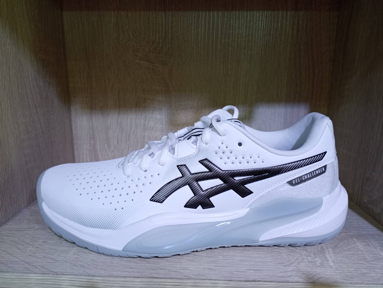 2025 Asics Gel-Challenger 15 Men 專業男硬地網球鞋(white/Gunmetal)