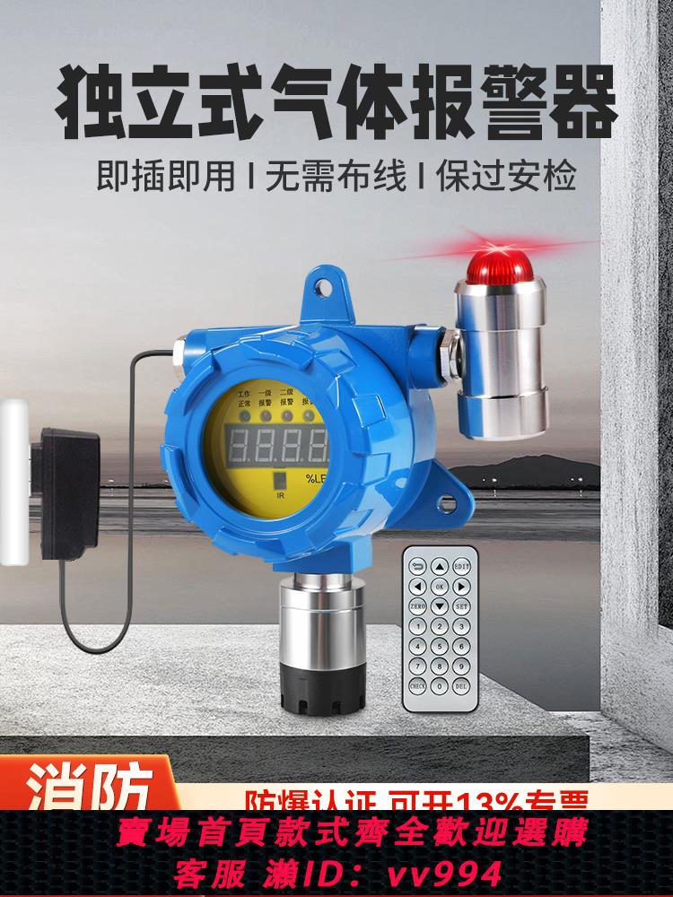 【買它！儀表儀器】工業用可燃氣體報警器煤氣氨氣氧氣硫化氫噴漆房天然氣濃度探測器
