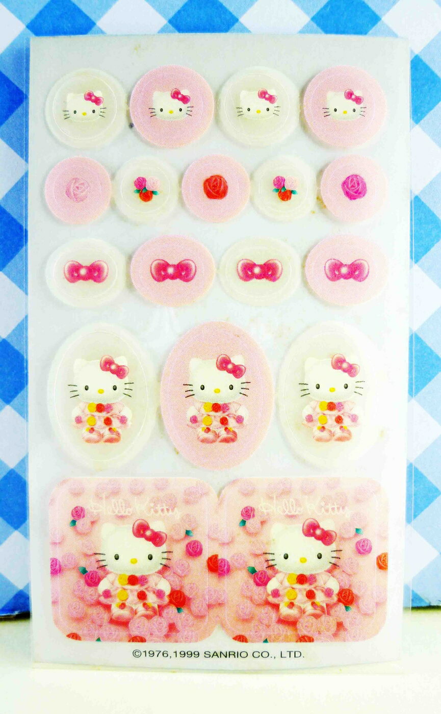 【震撼精品百貨】Hello Kitty 凱蒂貓 KITTY貼紙-香水貼紙-粉玫瑰 震撼日式精品百貨