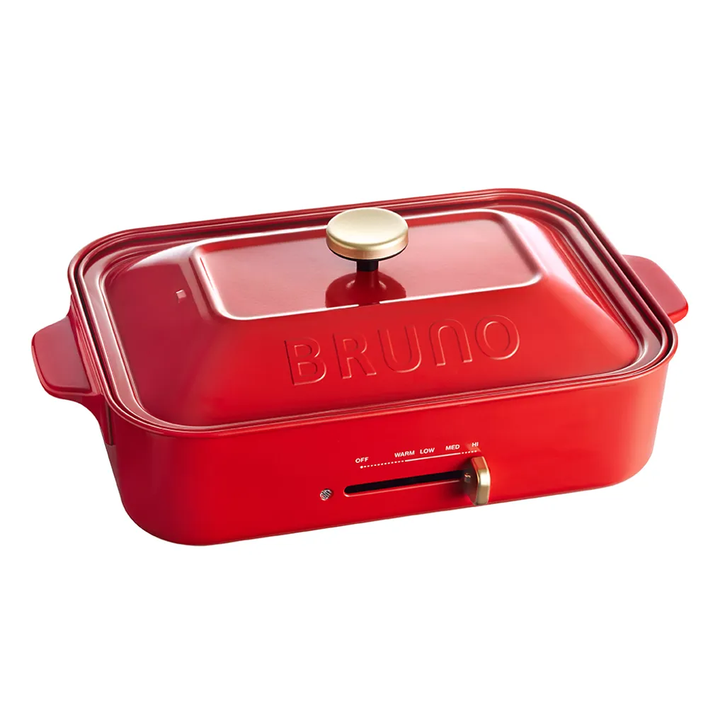 日本BRUNO 多功能電烤盤(紅) BOE021-BGY