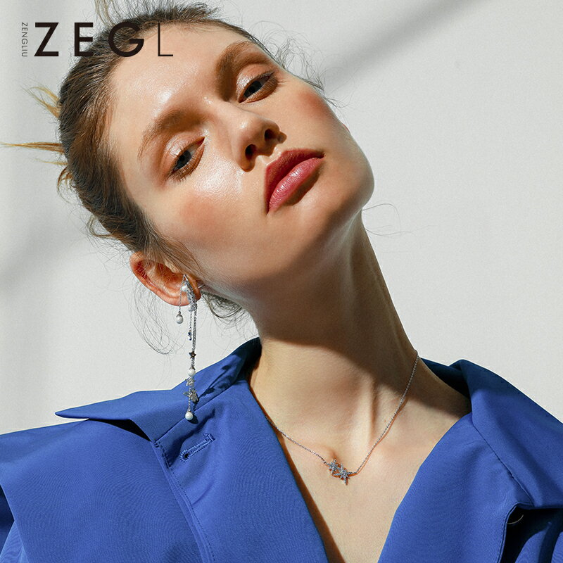 ZENGLIU八芒星項鏈女鎖骨鏈簡約韓版學生森系小清新吊墜鏈子配飾 3