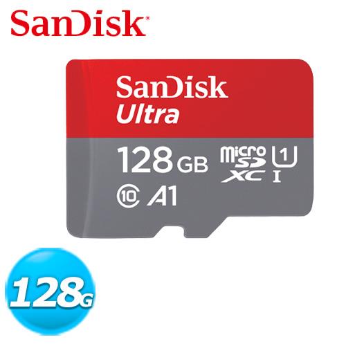 【現折$50 最高回饋3000點】SanDisk Ultra microSDXC UHS-I A1 128GB 記憶卡