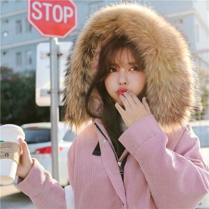 FINDSENSE G6 韓國時尚 冬季 保暖 防風 羽絨服 長款 連帽 外套