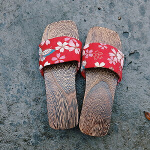 木屐女包頭一字拖鞋女日式涼拖cos日本厚底木拖鞋夏高跟和風