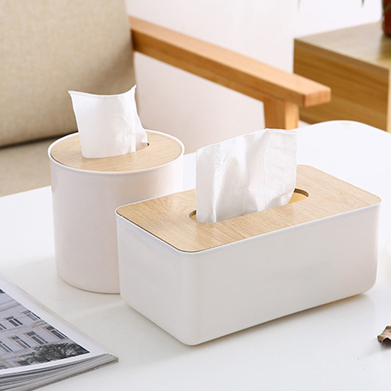 北歐風紙巾盒桌面抽紙收納盒家用客廳餐廳茶幾長方形可愛創意家居