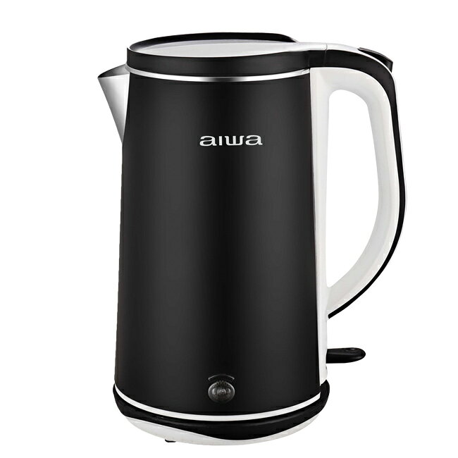 【福利品有刮傷】aiwa愛華 雙層防燙電茶壺 DKS110518 黑
