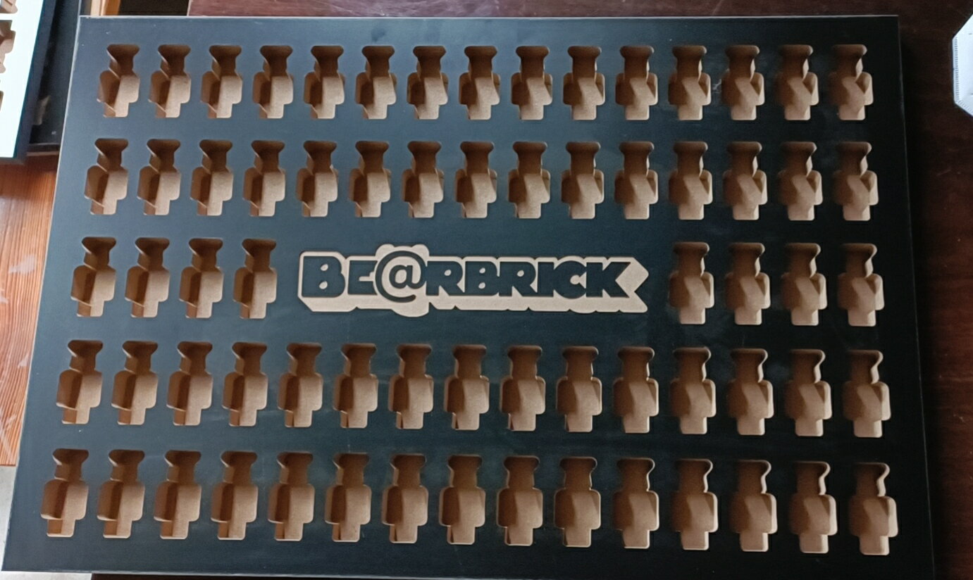 100%積木熊bearbrick展示板收納盒