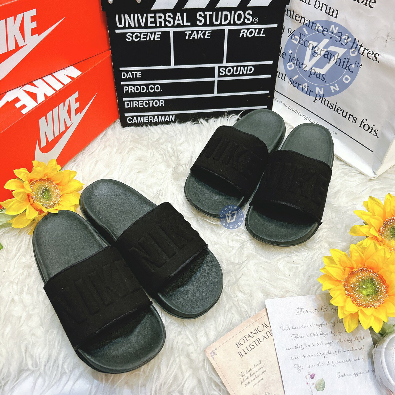 現貨 帝安諾 實體店面- Nike OffCourt Slide 男鞋 拖鞋 全黑拖鞋 軟木塞拖鞋 BQ4639-003