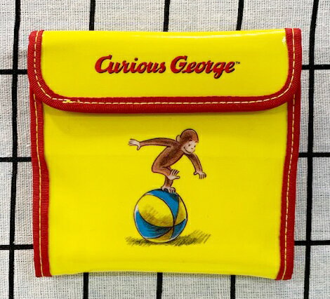 【震撼精品百貨】Curious George 好奇的喬治猴 喬治猴防水/運動短夾-黃#11459 震撼日式精品百貨