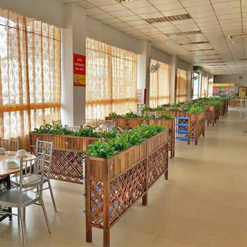 【最低價 公司貨】飯店隔斷柵欄餐飲圍欄防腐實木裝飾屏風活動商用餐廳卡座隔斷花架