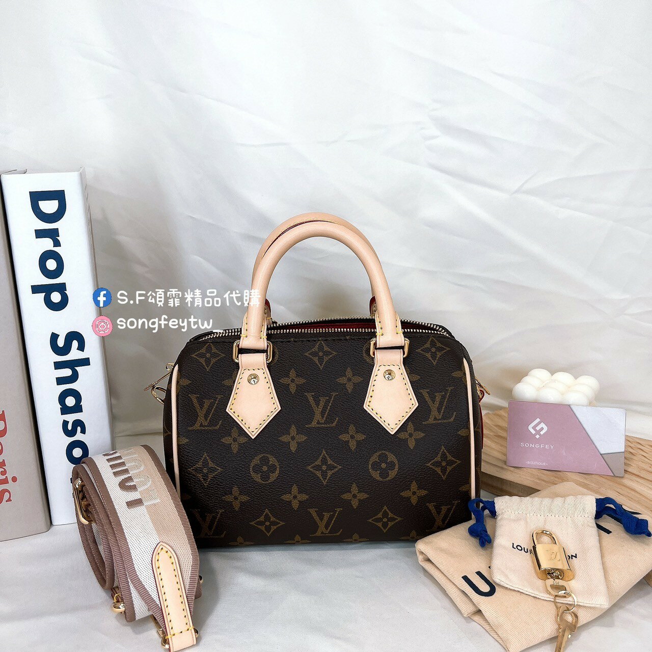 歐美代購 台灣現貨 LOUIS VUITTON 路易威登 M46222 Speedy Bandoulière 2波士頓包