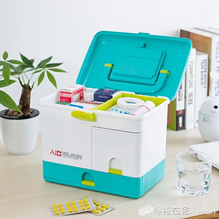 日本家用大容量醫藥箱多層大容量藥品收納急救箱便攜家庭箱子 99購物節