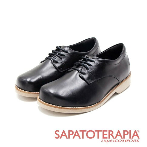 SAPATOTERAPIA(女)大圓頭小清新休閒鞋 女鞋-黑色 0
