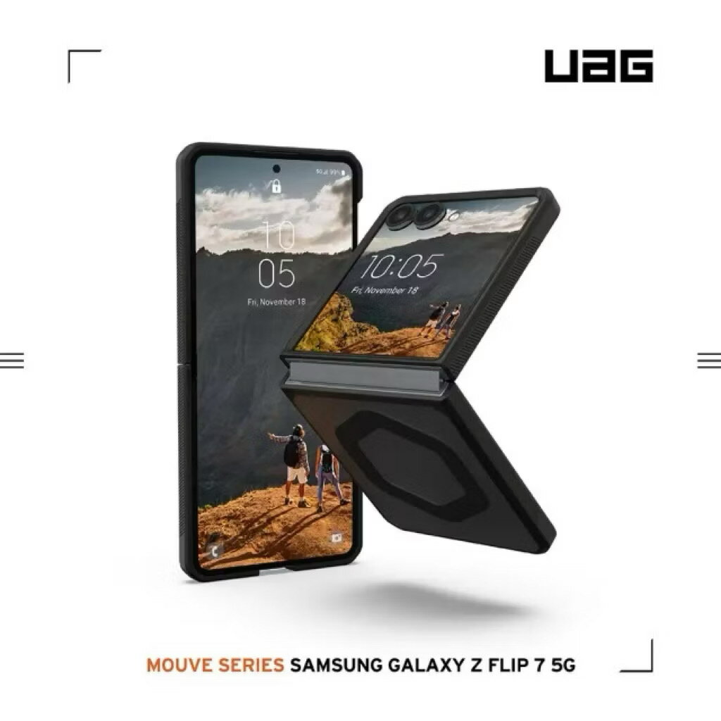 UAG Galaxy Z Flip 7 磁吸耐衝擊保護殼-透黑(Magsafe 手機殼 防摔殼)