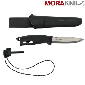MORAKNIV Companion Spark 不鏽鋼直刀(附打火石)/露營小刀 瑞典製 13567 黑