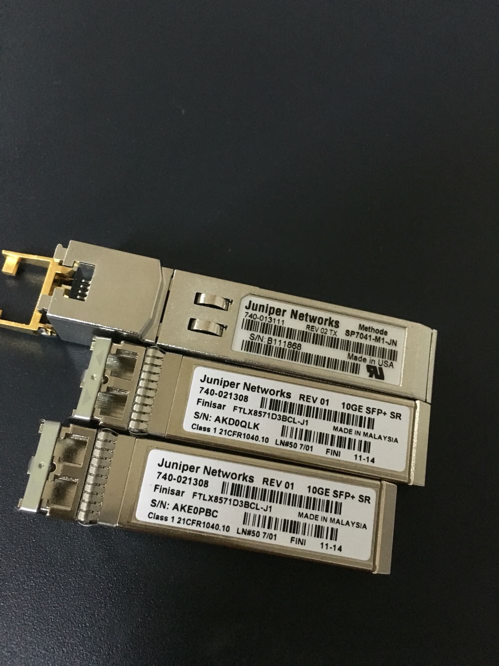 Juniper 740-013111 TX SP7041-M1-JN SFP光轉電模塊 SRX550