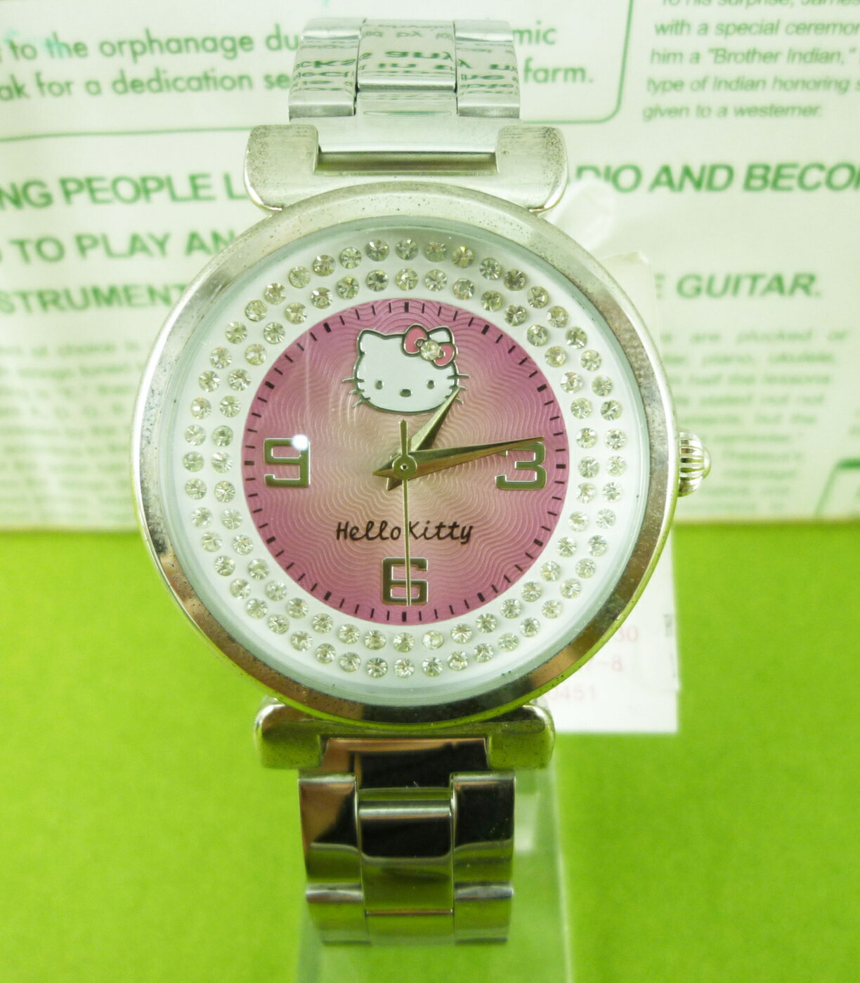 【震撼精品百貨】Hello Kitty 凱蒂貓 手錶-粉鑽【共1款】 震撼日式精品百貨