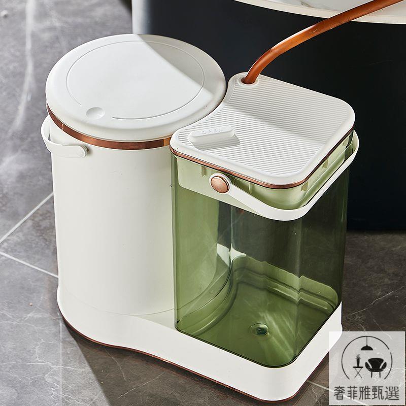 茶具 茶盤 附發票 茶水分離垃圾桶家用茶渣過濾茶水廢水桶茶臺幹濕分離二合一茶水桶 PDD-175快速出貨 公司貨