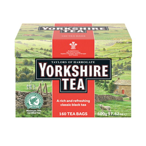 英國Taylors泰勒茶 -泰勒 約克夏紅茶 紅牌 茶包 YORKSHIRE TEA500g(160小包)-【良鎂】