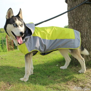 大型犬雨衣阿拉斯加金毛德牧防水透氣雙層寵物大狗雨衣防曬沖鋒衣 領券更優惠