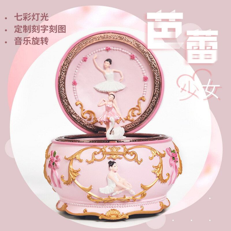 【旋轉跳舞】音樂盒 八音盒 芭蕾女孩 創意禮物 生日禮物 聖誕禮物 兒童玩具 空之城 音樂鈴 精緻擺飾 送禮首選