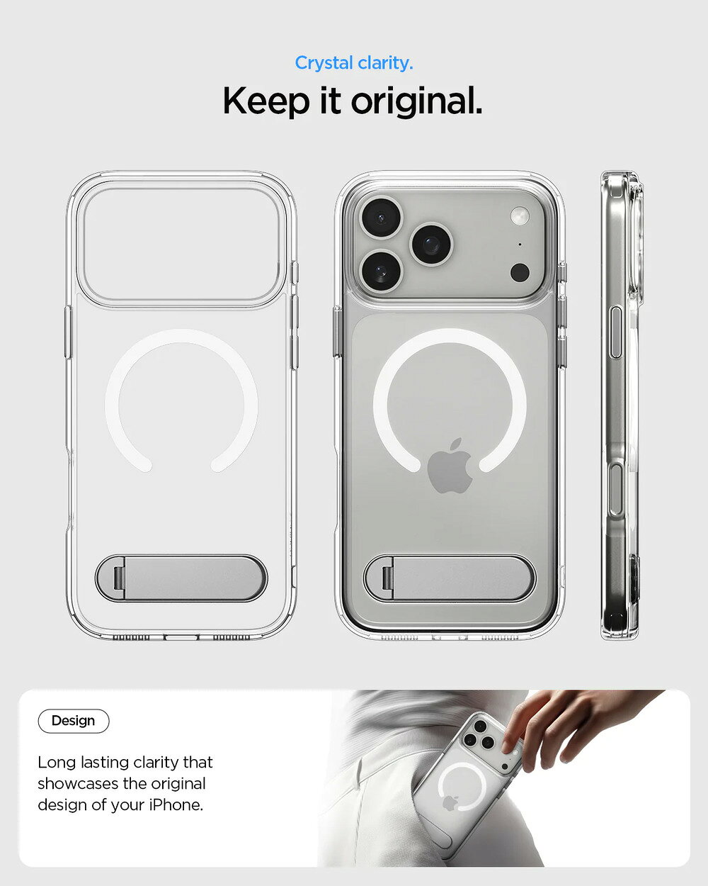 Spigen Ultra Hybrid S MagFit 支架磁吸防摔殼 iPhone 17 Pro Max 手機保護殼｜可立式設計 支援MagSafe 3