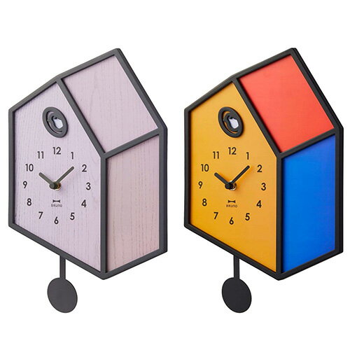 現貨 日本 BRUNO BCW041 2D平面 漫畫風 搖擺 掛鐘 時鐘 壁鐘 3D立體 房屋 屋子 造型 搖擺鐘