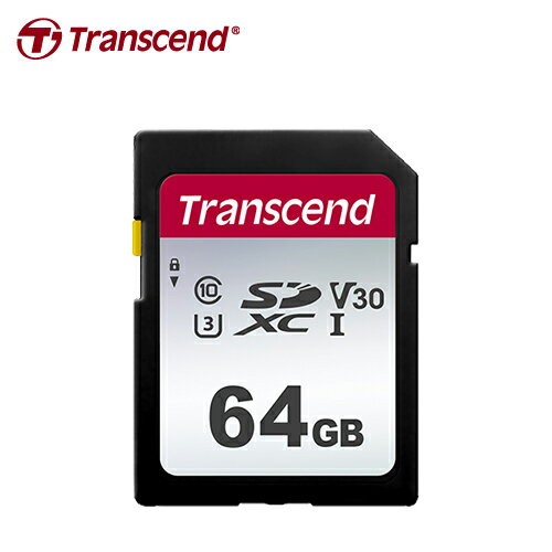 【Transcend 創見】64GB 300S SDXC UHS-I U3 V30 記憶卡【三井3C】