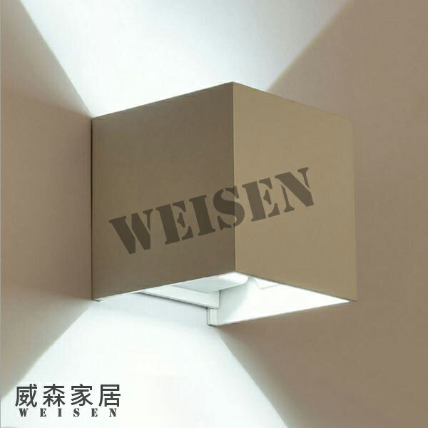 【威森家居】黑白魔方LED壁燈 書房創意北歐美式簡約現代大廳臥室客廳吸頂燈吊燈檯燈時尚陽臺過道燈具現貨 L190127
