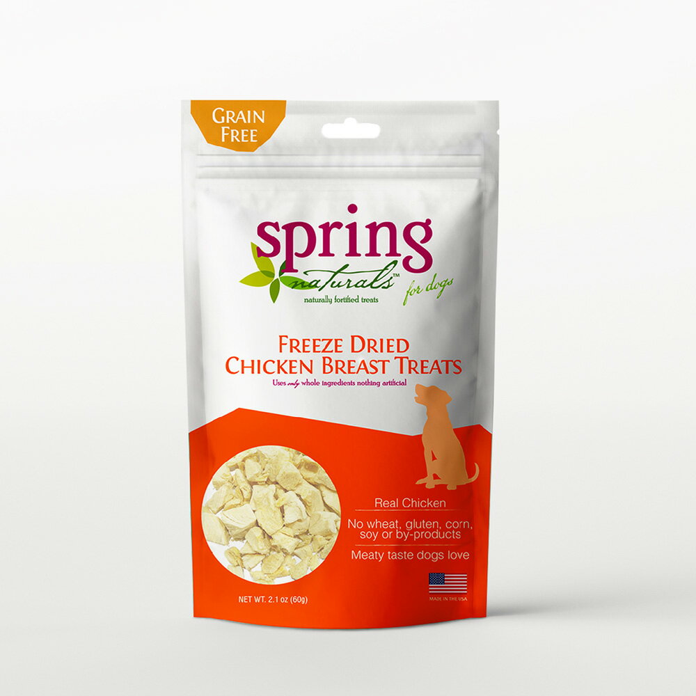 【Spring Naturals 曙光】雞胸肉 全齡犬點心 冷凍乾燥 無穀 單一肉類 美國製造 凍乾點心 2.1oz