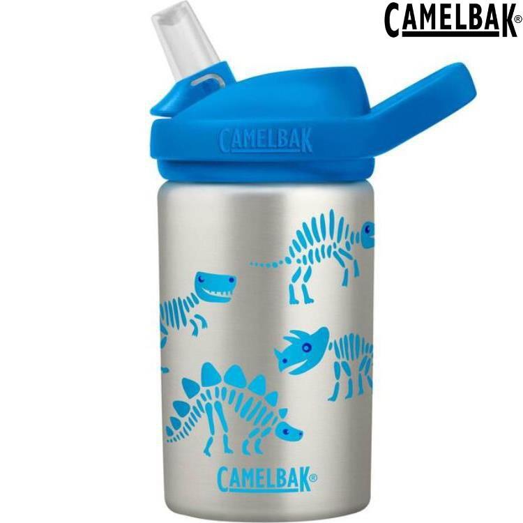 Camelbak eddy+ kids 兒童吸管單層不鏽鋼水瓶 400ml CB2305102040 恐龍遺跡