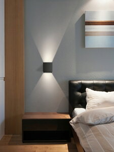壁燈現代簡約臥室床頭燈北歐極簡裝飾酒店防水戶外走廊過道墻燈飾