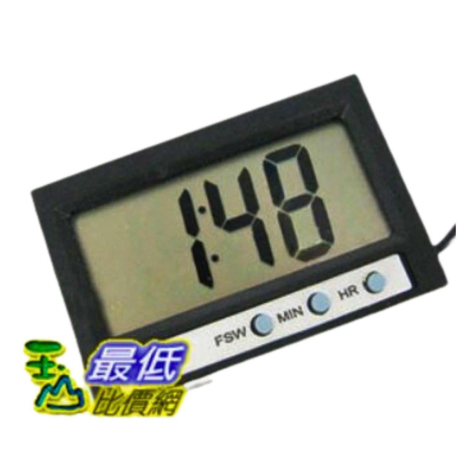 [玉山網 少量現貨] 電子式 室內/室外 溫度計 電子鐘 時鐘 (16152_L118)