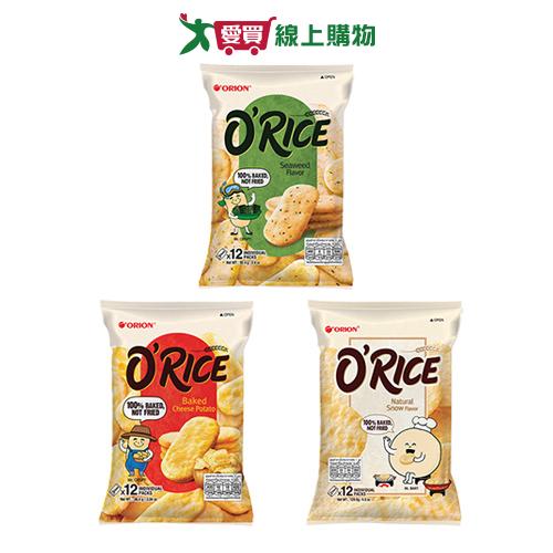 好麗友O'RICE米餅系列(海苔/起司馬鈴薯/原味)(86.4-129.6G/包)【愛買】