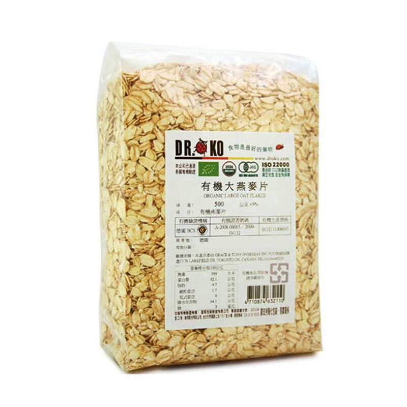 【DR.OKO】有機大燕麥片 (500g/包)
