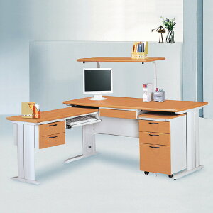 【 IS空間美學】SCD150L秘書桌(含上架/905腳)(2023-B-185-1) 辦公桌/職員桌/辦公家具/電腦桌