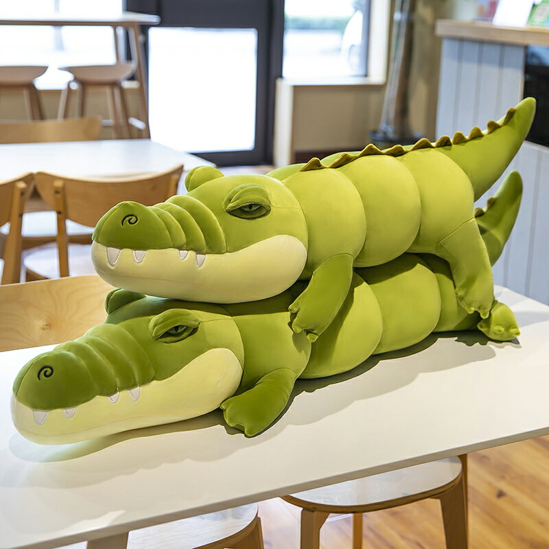 搞怪可愛鱷魚恐龍毛絨玩具公仔娃娃女孩床上睡覺抱枕玩偶大號超軟 全館85折！