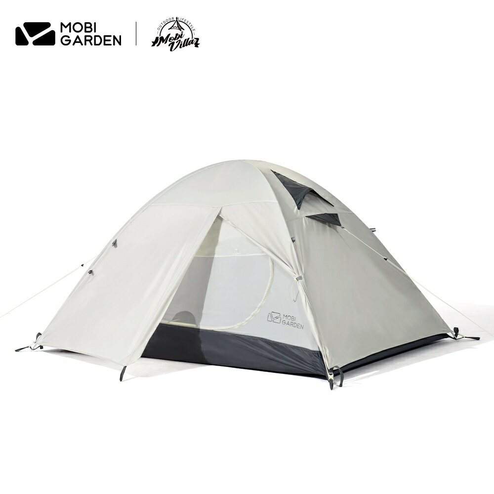 MOBI GARDEN戶外露營便攜式防風雨雨田露營器材透氣舒適的帳篷