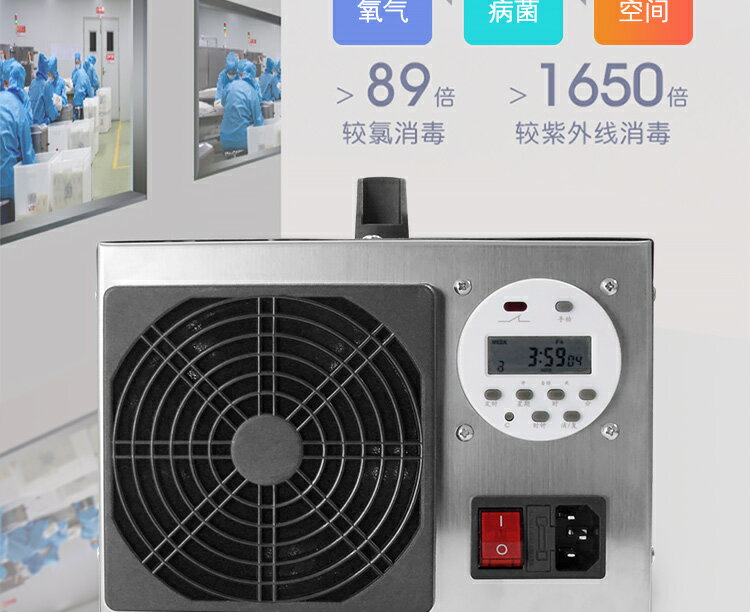 20G 臭氧發生器除甲醛新房家用殺菌空氣凈化異味養殖除氨氣消毒機