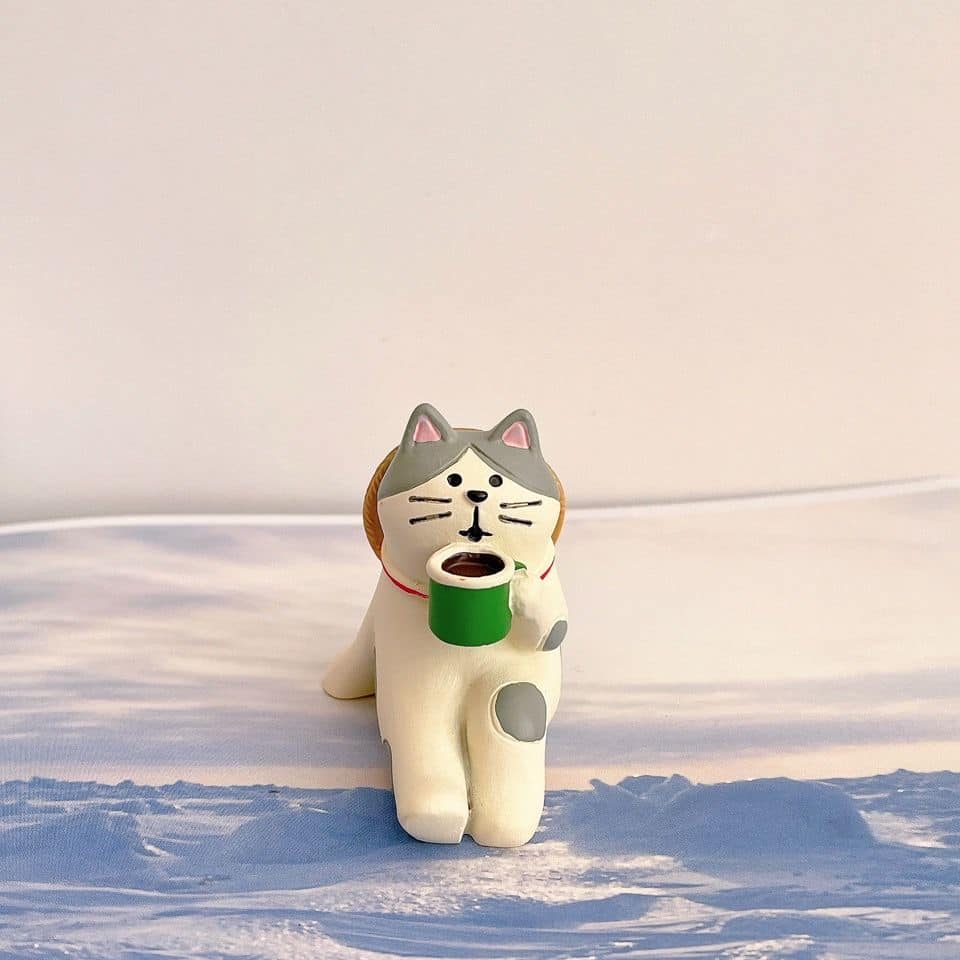 心願是成為旅行家 治癒系可愛日式貓咪畫家小擺件桌面面裝飾品 6