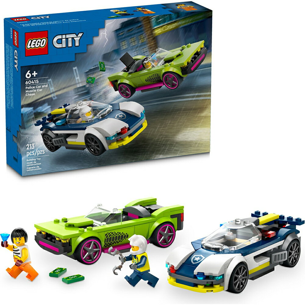 樂高LEGO 60415 City 城市系列 警車和肌肉車追逐戰