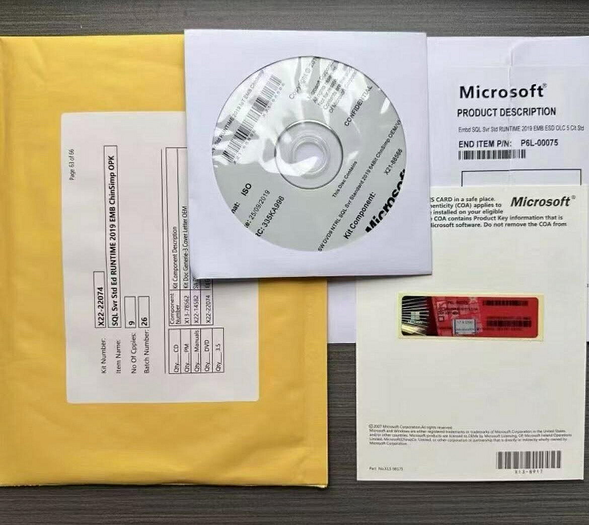 微軟原裝授權 Windows Server 2019 2016 2012 R2 系統光碟 含COA標【微軟批發零售】