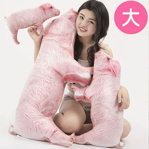 ✤宜家✤【WS16120616】 可愛創意擬真小豬造型個性抱枕 沙發靠墊 (大)