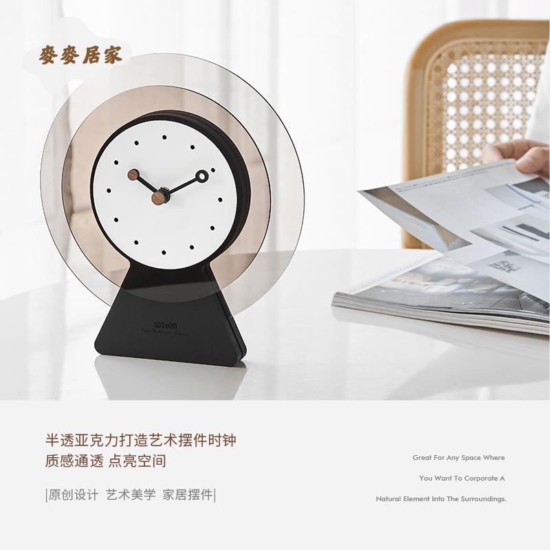 座鐘 客廳擺件家居 飾品 裝飾 辦公桌面電視櫃玄關高階感[DD0508001]