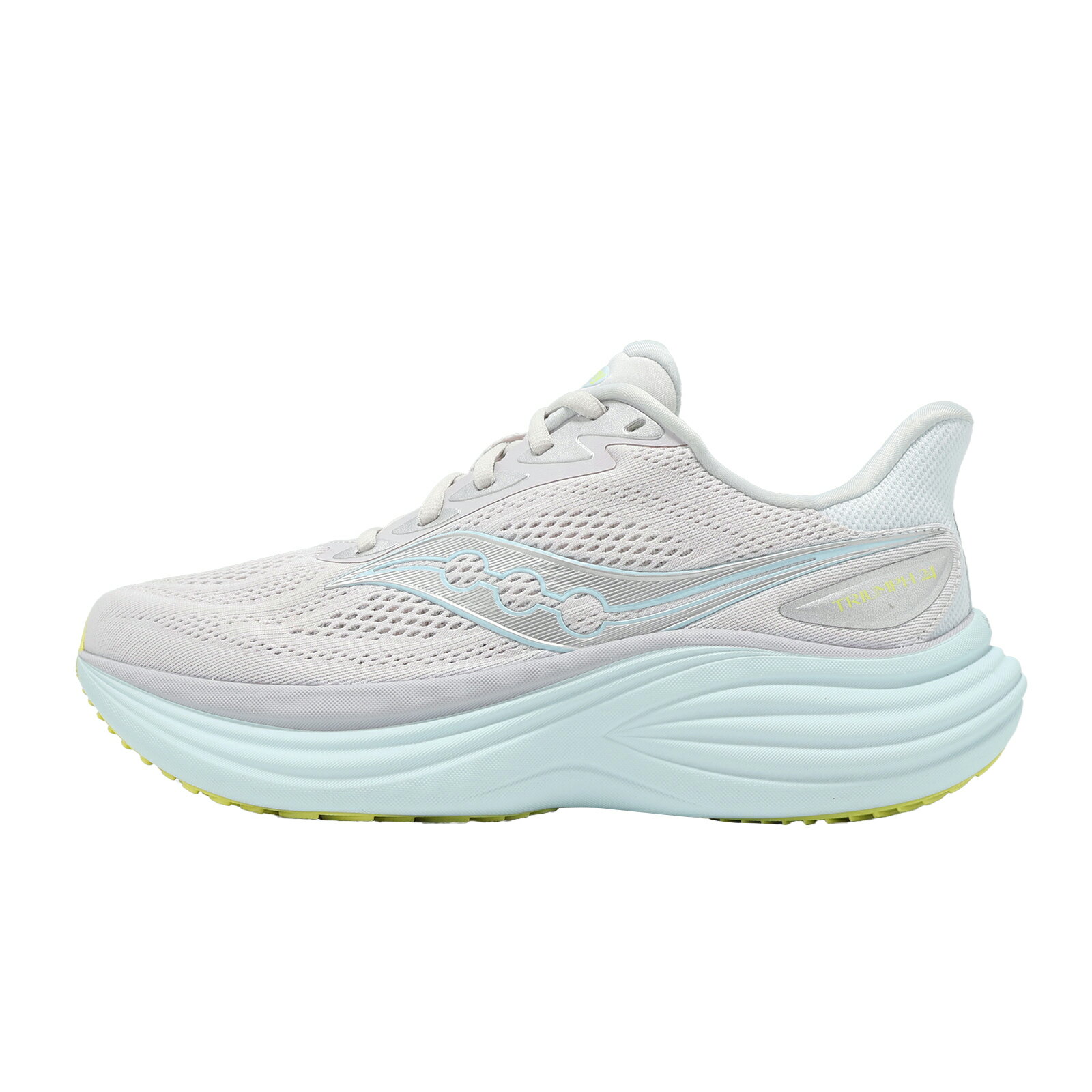 Saucony 索康尼 慢跑鞋 Triumph 24 寬楦 女鞋 灰 藍 厚底 緩衝 運動鞋 S1009941002