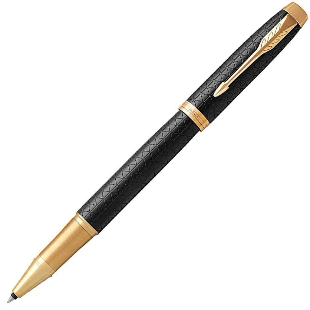 PARKER 派克 新IM高尚經典豪華系列 細格紋黑金夾 鋼珠筆【領券滿額再折千6/30止】