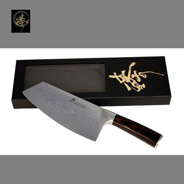 【臻】料理刀具 大馬士革鋼系列 中式菜刀-肉桂刀 DLC828-4M-Misaki精品